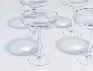 IRIDESCENT COCKTAIL COUPE- SET OF 4