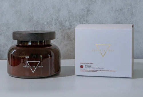 Essential Oils Large Candle - Becca Project