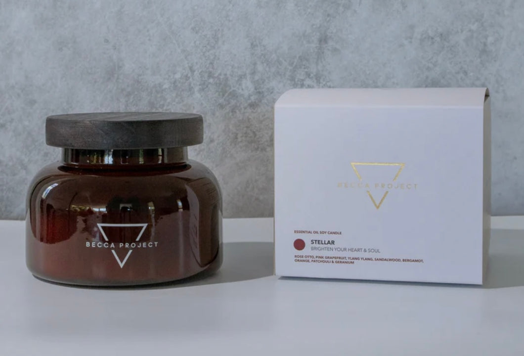Essential Oils Large Candle - Becca Project