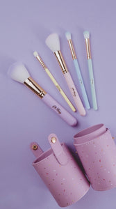 Oh Flossy - Makeup Brush Set (5pc) Rainbow