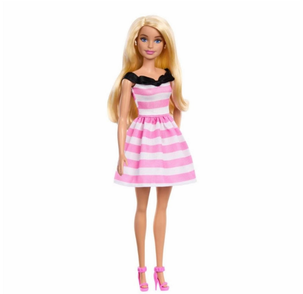 Barbie - Pink & White Dress