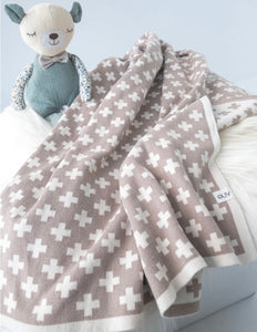 Cot and Buggy Blanket - Cashew