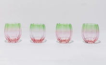 Load image into Gallery viewer, PETAL STEMLESS GLASS- WATERMELON- SET OF 4