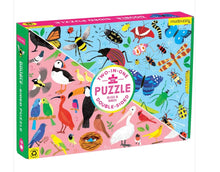 Load image into Gallery viewer, Bugs &amp; Birds 100pc Double-Sided Puzzle