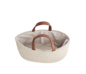 Nestling Nappy Caddy - Dark Natural Melange