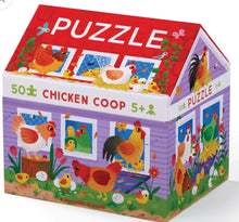 Load image into Gallery viewer, Crocodile Creek 50 Piece House Puzzle - Chicken Coop