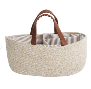 Nestling Nappy Caddy - Dark Natural Melange