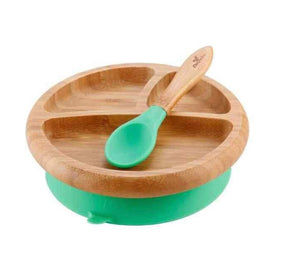 Avanchy Bamboo Suction Baby Plate & Spoon Set