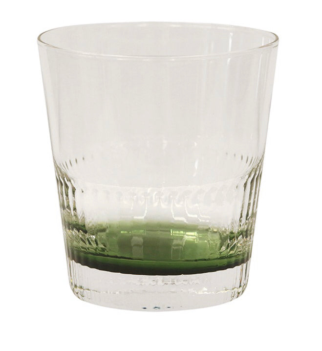 Ascot Green Tumbler Glass - Set of 4