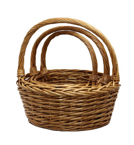 Willow Shopping Round Basket