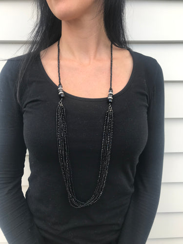 Faceted Crystal Beaded Necklace