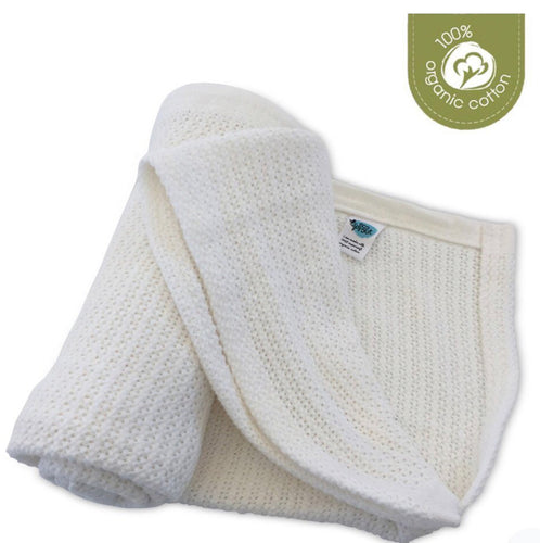 Eco Sprout Organic Cotton Cellular Cot Blanket