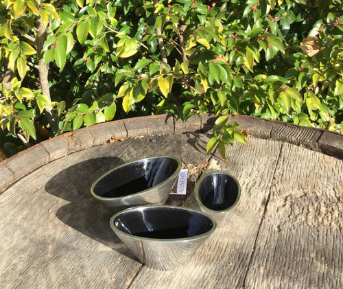 Silver Oval Bowls Set of 3
