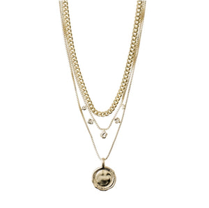 Air Necklace - Multi - Gold Plated - Pilgram