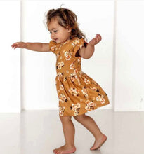 Load image into Gallery viewer, Golden Flower Dress - Snuggle Hunny