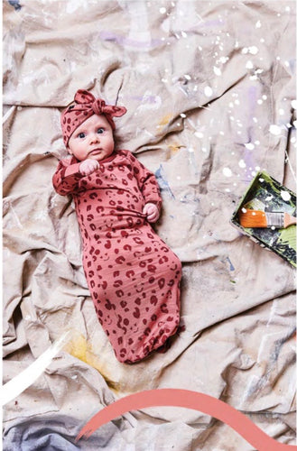 Merino Newcomer Baby Gown - Little Flock of Horrors