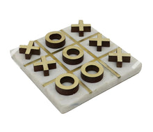 Load image into Gallery viewer, Tic Tac Toe - Marble/Brass