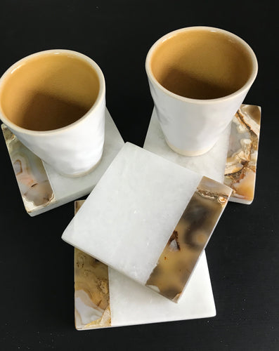 Marble/Agate Coasters - Set 4