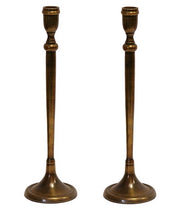 Load image into Gallery viewer, London Old Brass Finish Candlestick - Set 2