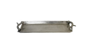 Aluminium Antler Handle Rectangular Tray