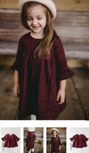 Load image into Gallery viewer, Karibou Kids - Indi Bell Sleeve Linen Dress