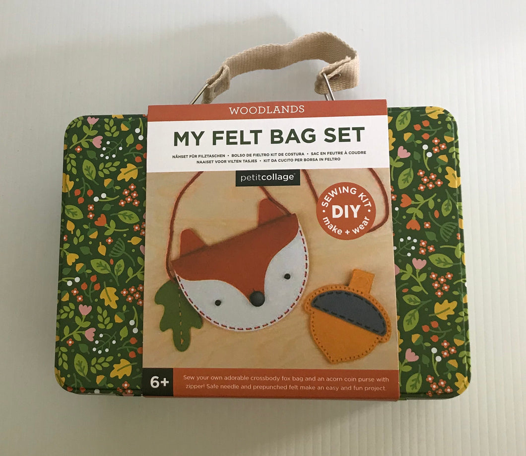 My Felt Bag Sewing Kit -Woodlands