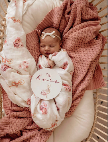 Snuggle Hunny Organic Muslin Wrap - Ballerina