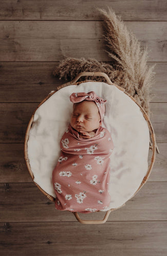 Snuggle Swaddle & Topknot Set