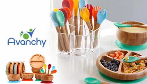 Avanchy Bamboo Suction Bowl & Spoon