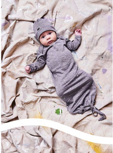 Merino Newcomer Baby Gown - Little Flock of Horrors