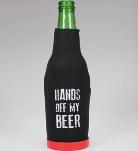 Moana Road - Hands off my Beer - Zip up Stubbie Holder with Opener