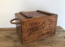 Load image into Gallery viewer, Wooden Vegetable Box with Lid