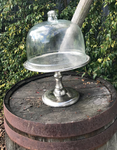 Cake Stand with Glass Dome