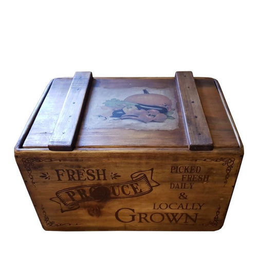 Wooden Vegetable Box with Lid