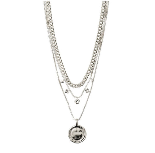 Air Necklace - Multi - Silver Plated - Pilgram