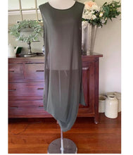Load image into Gallery viewer, Two Blonde Bobs - Scooped Button Tabard - Artillery Green