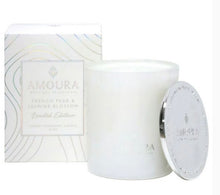 Load image into Gallery viewer, AMOURA LUXURY CANDLE - FRENCH PEAR &amp; JASMINE BLOSSOM 310G