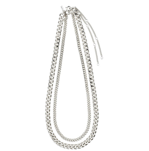 Water Necklace-Chains Set- Silver Plated - Pilgrim