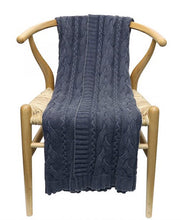 Load image into Gallery viewer, Cotton Cable Throw (125 x 150)