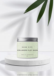 Collagen Clay Mask - Chia & Charcoal - 100g