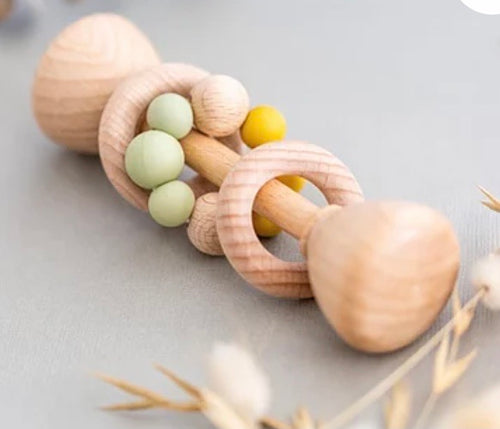 Natural Wooden Rattle