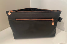 Load image into Gallery viewer, Wicked Sista - Premium black luxe large cosmetic bag
