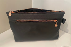 Wicked Sista - Premium black luxe large cosmetic bag