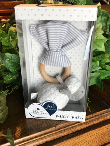 Sheep knitted Toy Teether Set - Sheep