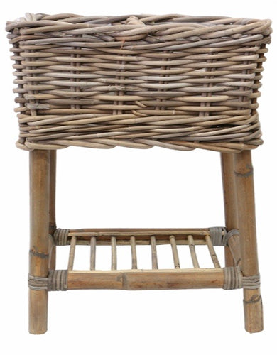 Rattan Basket Planter - Natural