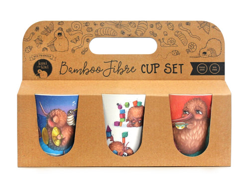 Kuwi Bamboo Fibre Tumbler/Cup Set