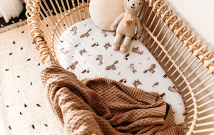 Snuggle Hunny - Hazelnut | Diamond Knit Baby Blanket