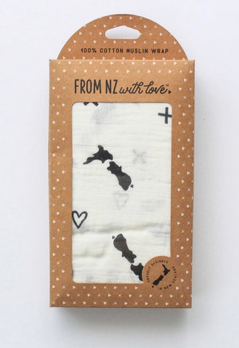 From NZ with Love - Black & White Muslin