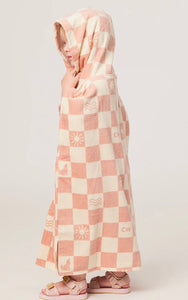 Hooded Towel Blush Checkered - Crywolf
